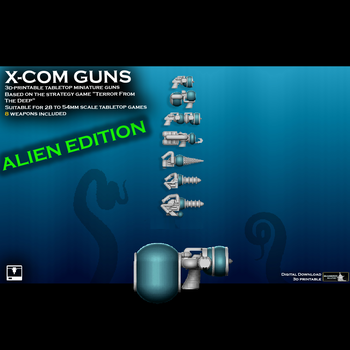 XCOM Terror From The Deep Weapons 2 Alien Edition